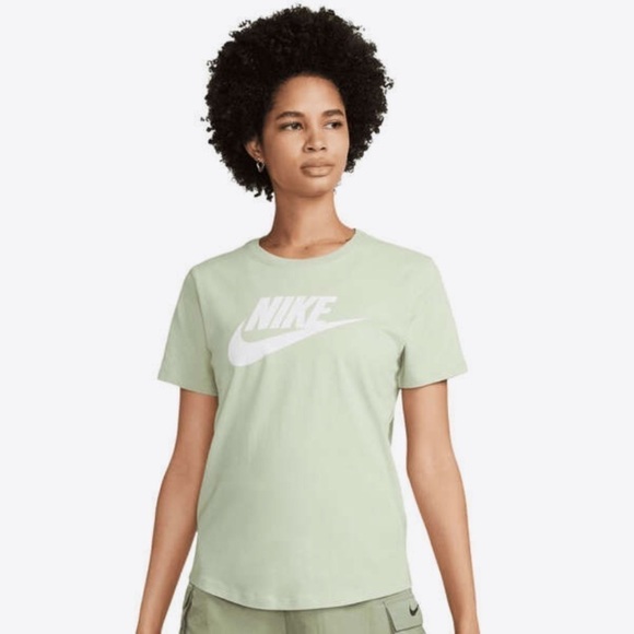 NEW Nike Womens Sportswear Club Essentials Tee Green XL T-shirt - Picture 5 of 11